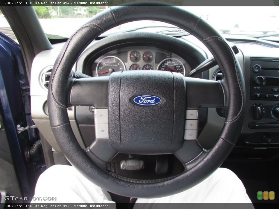 Medium Flint Interior Steering Wheel for the 2007 Ford F150 FX4 Regular Cab 4x4 #87097209