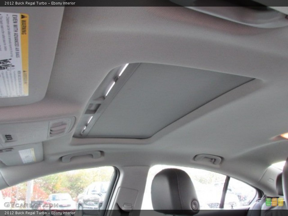 Ebony Interior Sunroof for the 2012 Buick Regal Turbo #87097665