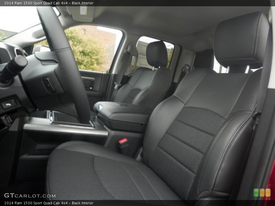 Black Interior Front Seat for the 2014 Ram 1500 Sport Quad Cab 4x4 #87099873