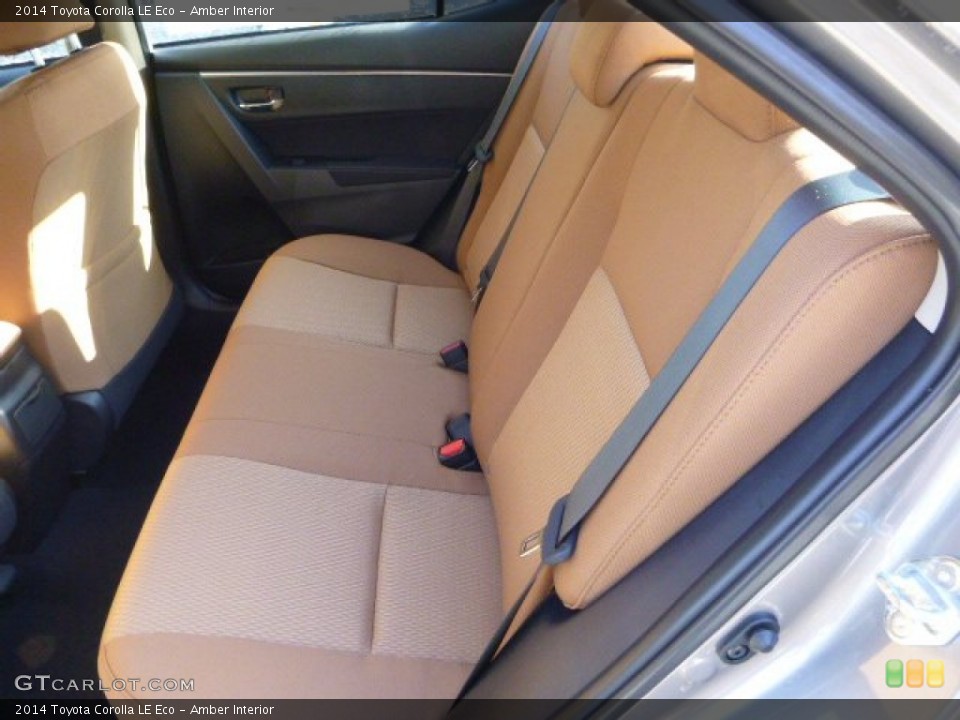 Amber Interior Rear Seat for the 2014 Toyota Corolla LE Eco #87101916