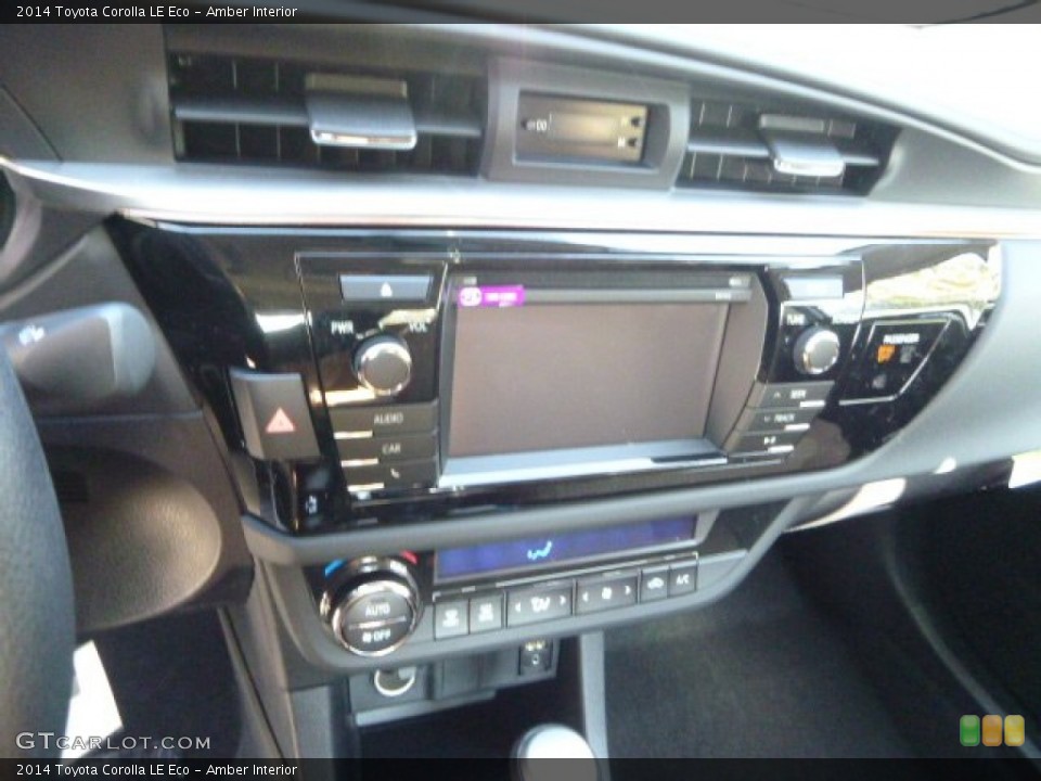 Amber Interior Controls for the 2014 Toyota Corolla LE Eco #87102051