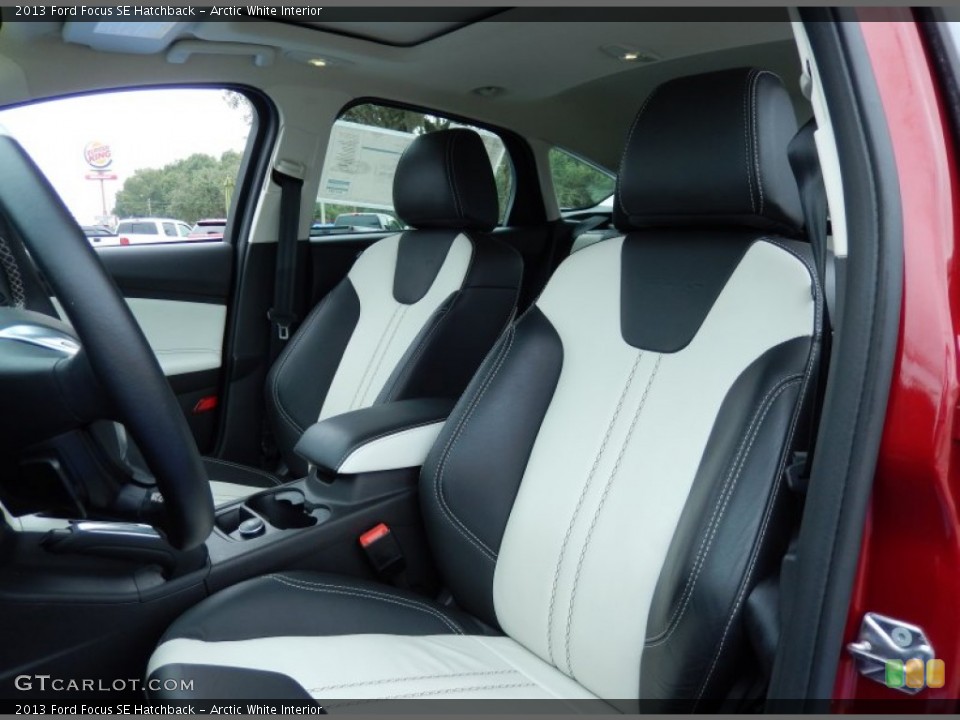 Arctic White Interior Front Seat for the 2013 Ford Focus SE Hatchback #87108645