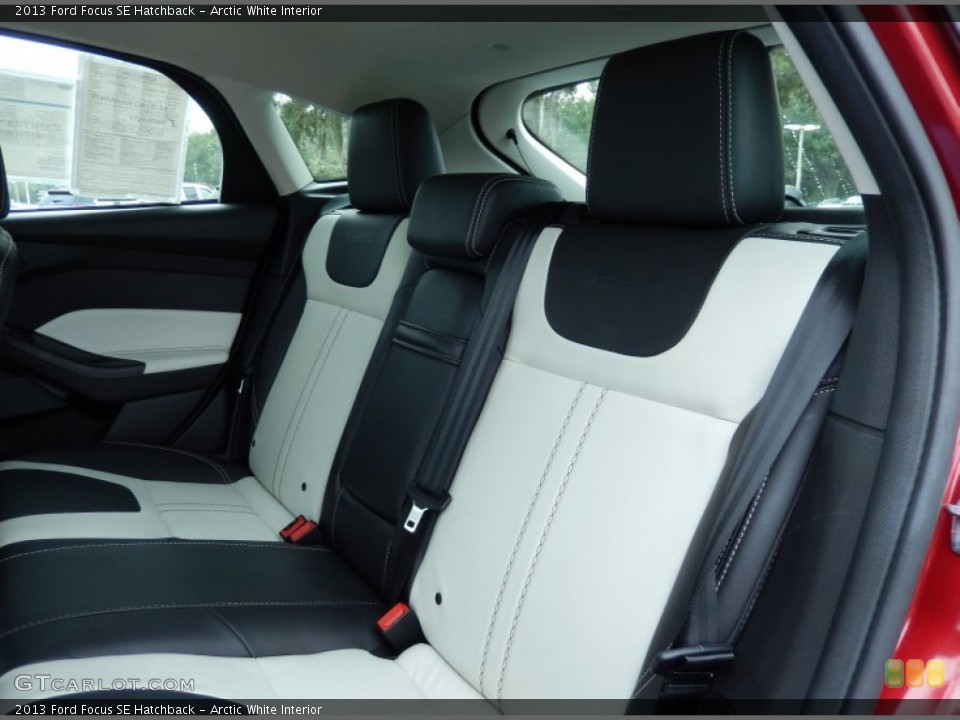 Arctic White Interior Rear Seat for the 2013 Ford Focus SE Hatchback #87108723