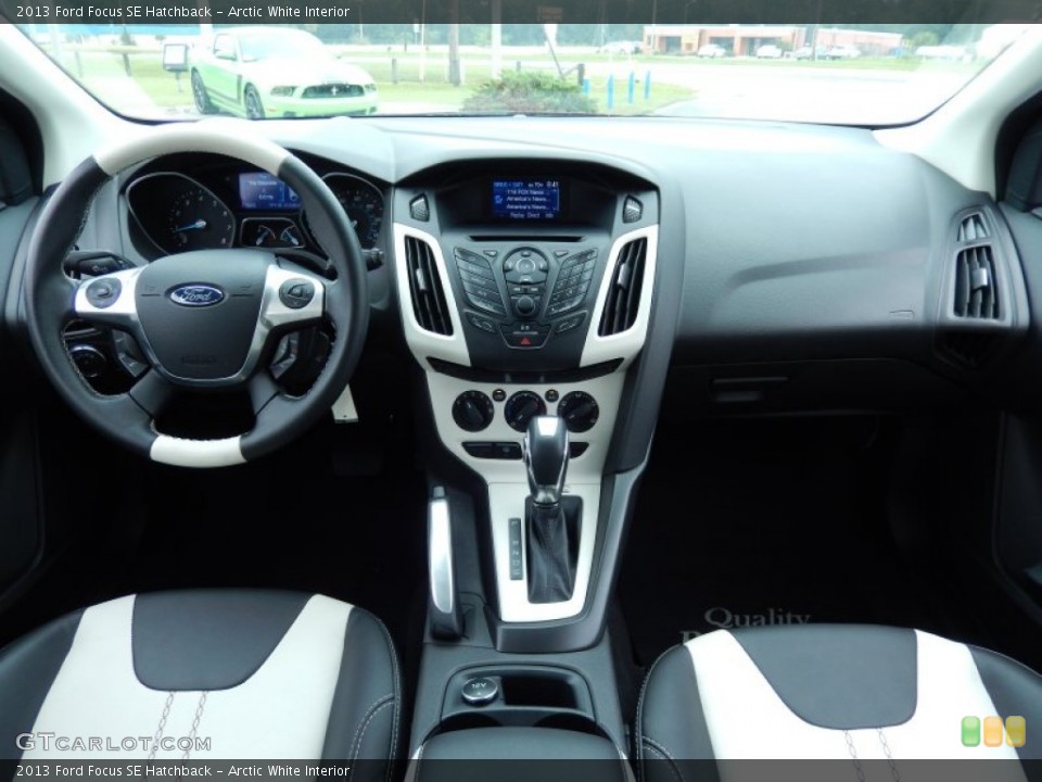 Arctic White Interior Dashboard for the 2013 Ford Focus SE Hatchback #87108828