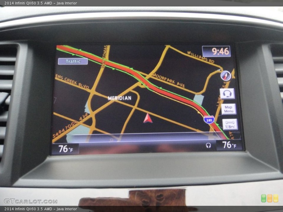 Java Interior Navigation for the 2014 Infiniti QX60 3.5 AWD #87109014