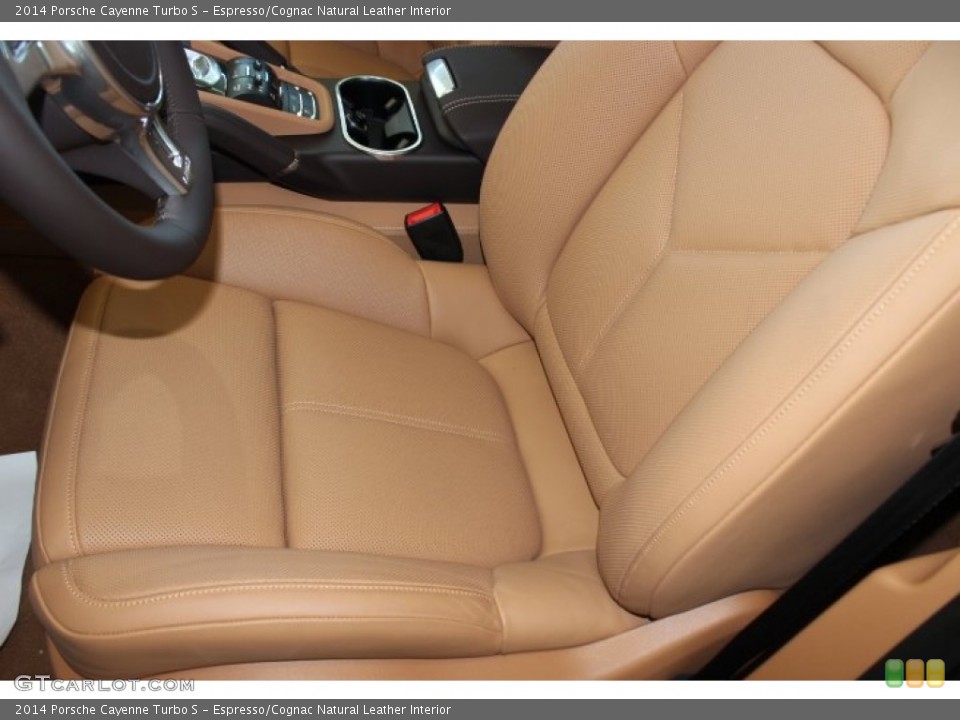 Espresso/Cognac Natural Leather Interior Front Seat for the 2014 Porsche Cayenne Turbo S #87113691