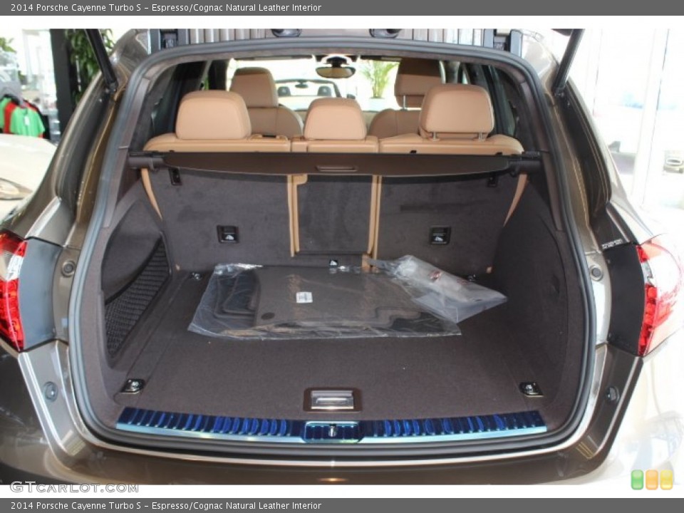 Espresso/Cognac Natural Leather Interior Trunk for the 2014 Porsche Cayenne Turbo S #87114120