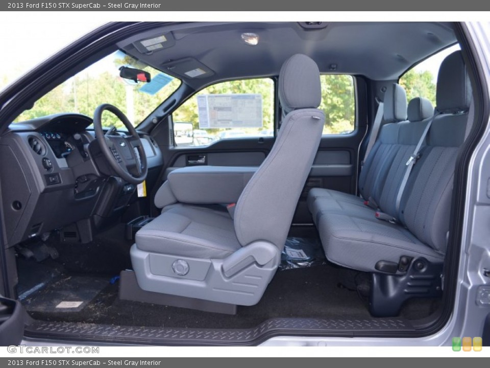 Steel Gray Interior Photo for the 2013 Ford F150 STX SuperCab #87114246