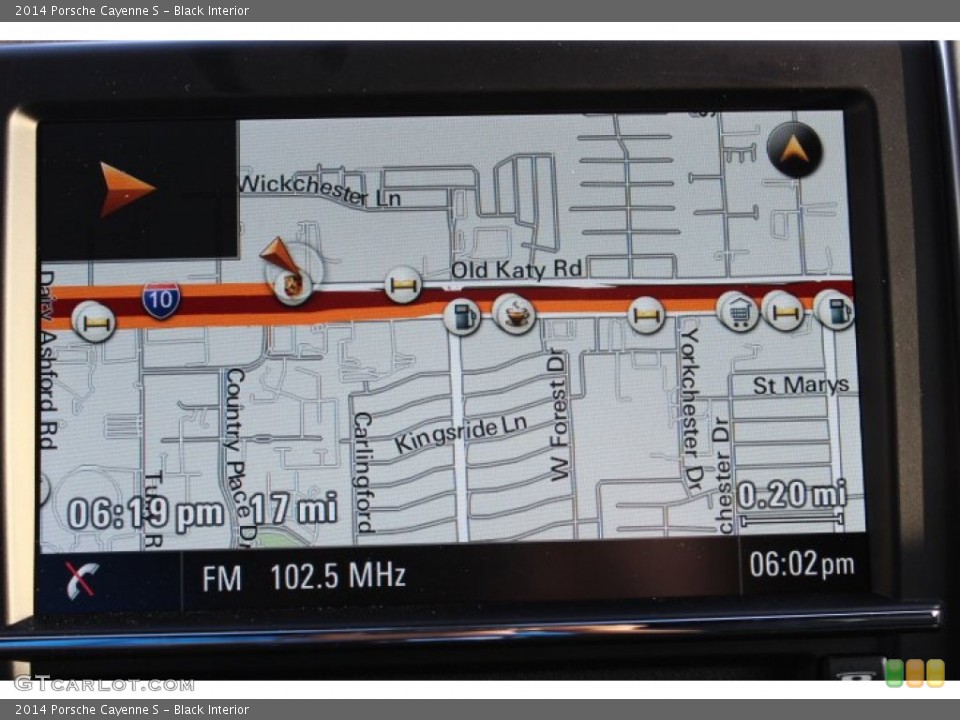 Black Interior Navigation for the 2014 Porsche Cayenne S #87114744