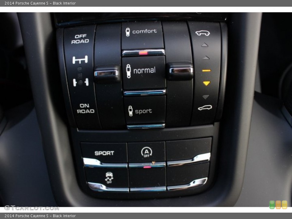 Black Interior Controls for the 2014 Porsche Cayenne S #87114867