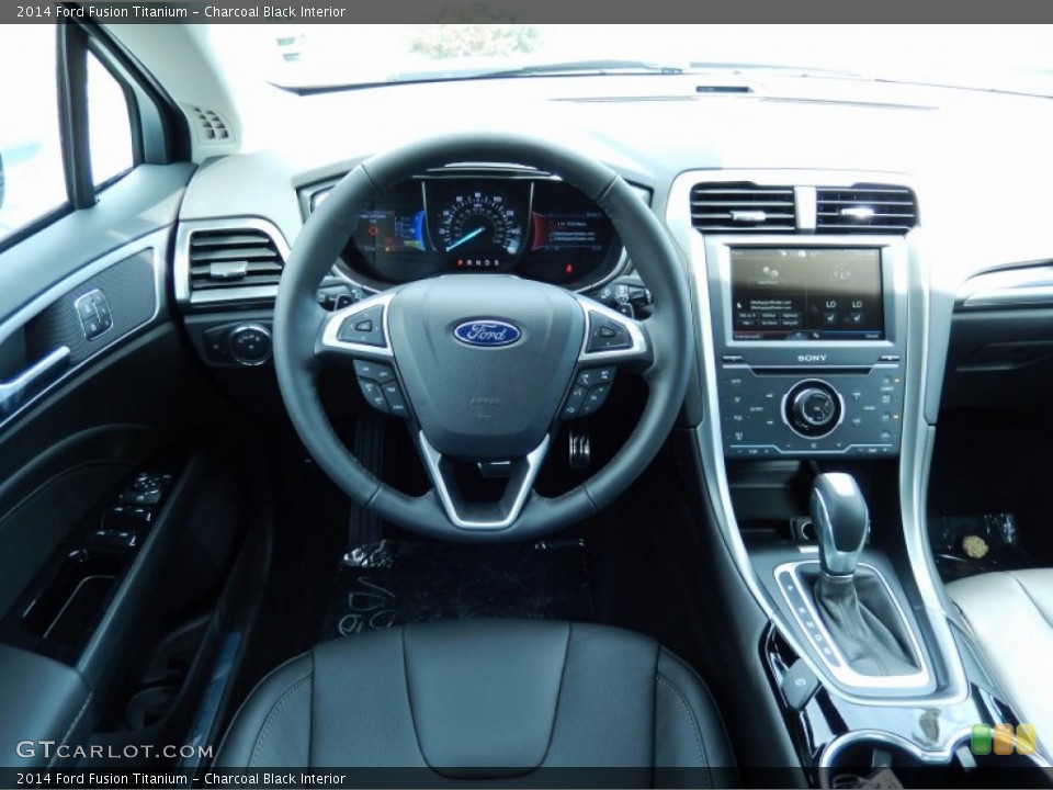Charcoal Black Interior Dashboard for the 2014 Ford Fusion Titanium #87114972
