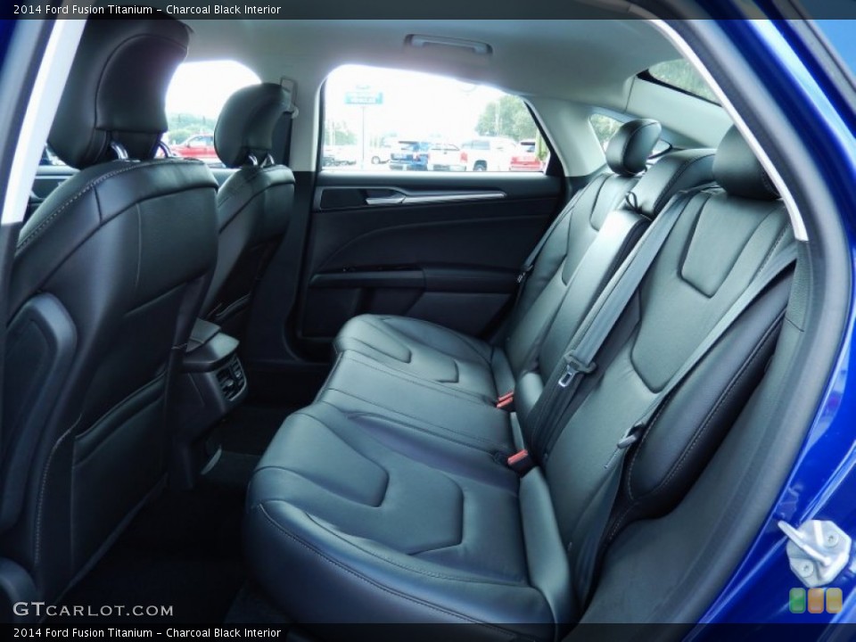Charcoal Black Interior Rear Seat for the 2014 Ford Fusion Titanium #87117129