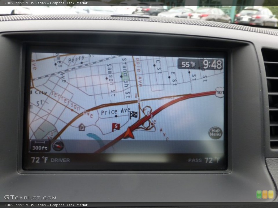 Graphite Black Interior Navigation for the 2009 Infiniti M 35 Sedan #87117357
