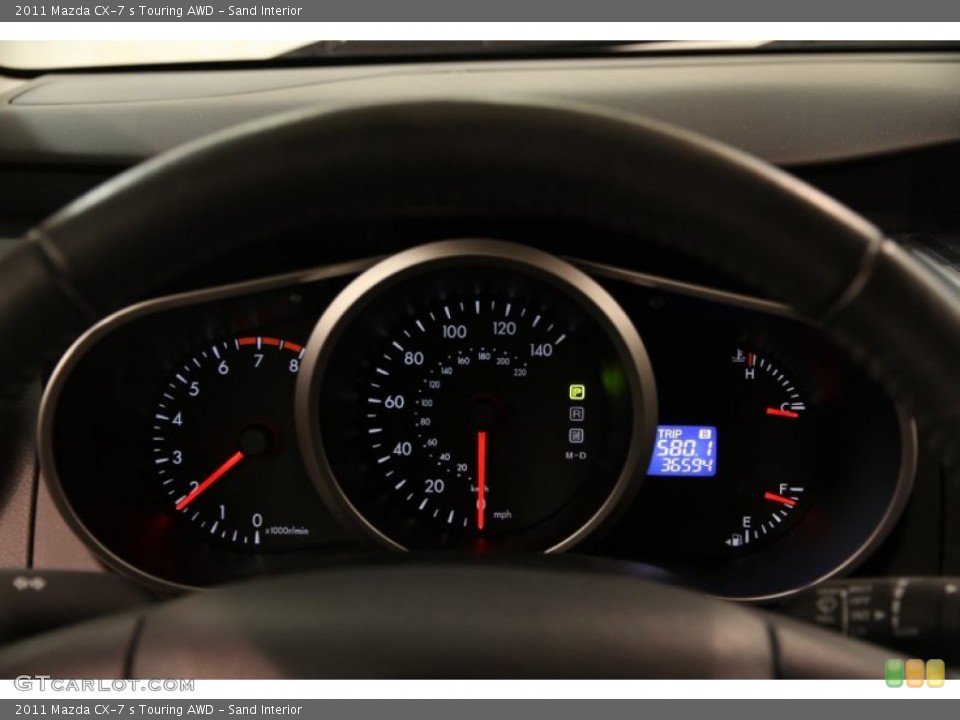 Sand Interior Gauges for the 2011 Mazda CX-7 s Touring AWD #87118032