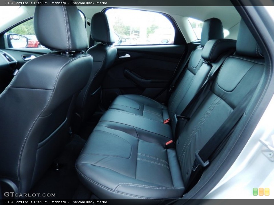Charcoal Black Interior Rear Seat for the 2014 Ford Focus Titanium Hatchback #87118653