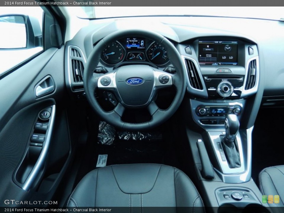 Charcoal Black Interior Dashboard for the 2014 Ford Focus Titanium Hatchback #87118680