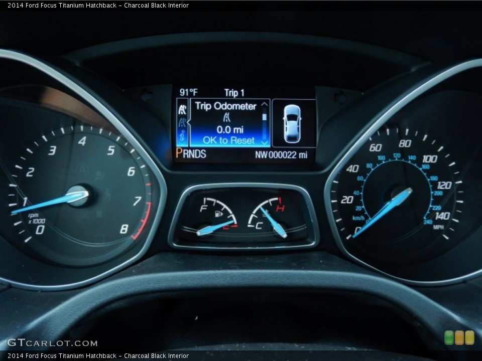 Charcoal Black Interior Gauges for the 2014 Ford Focus Titanium Hatchback #87118704