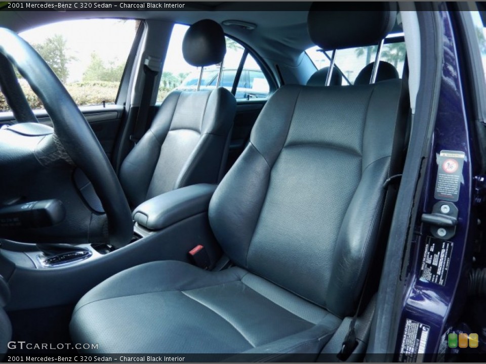 Charcoal Black Interior Front Seat for the 2001 Mercedes-Benz C 320 Sedan #87120408