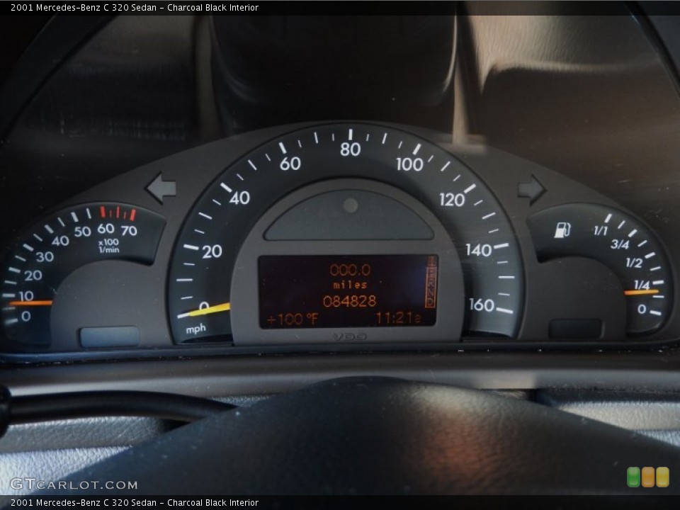 Charcoal Black Interior Gauges for the 2001 Mercedes-Benz C 320 Sedan #87120564