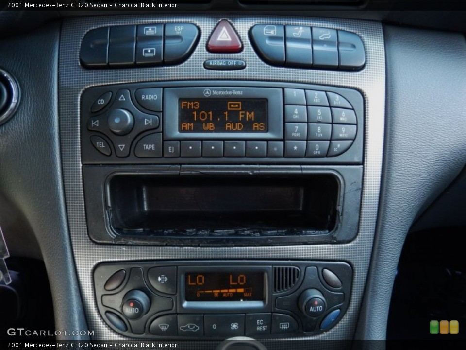 Charcoal Black Interior Controls for the 2001 Mercedes-Benz C 320 Sedan #87120594