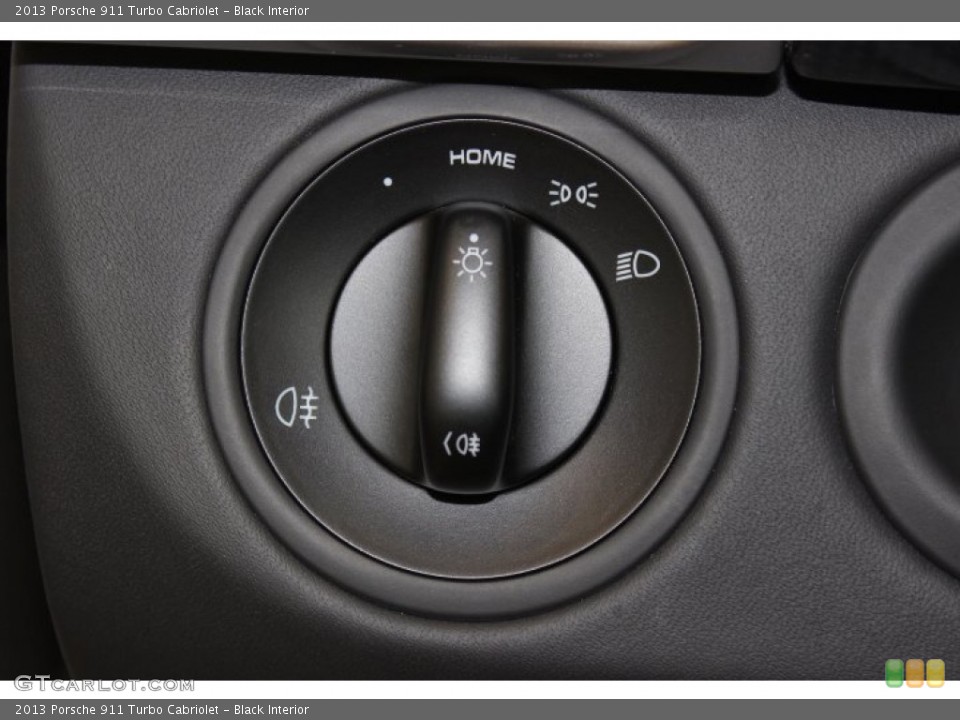 Black Interior Controls for the 2013 Porsche 911 Turbo Cabriolet #87121440