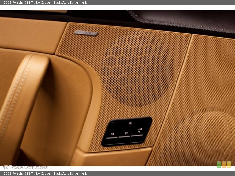 Black/Sand Beige Interior Controls for the 2008 Porsche 911 Turbo Coupe #87124686