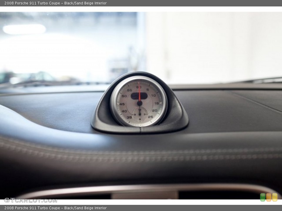 Black/Sand Beige Interior Gauges for the 2008 Porsche 911 Turbo Coupe #87125055