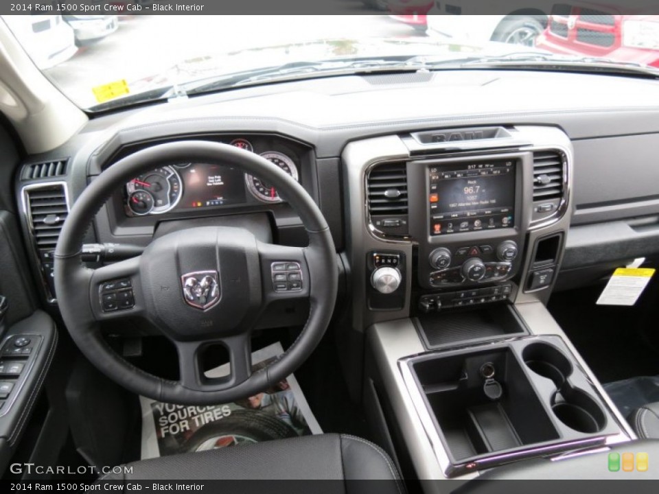 Black Interior Dashboard for the 2014 Ram 1500 Sport Crew Cab #87125544
