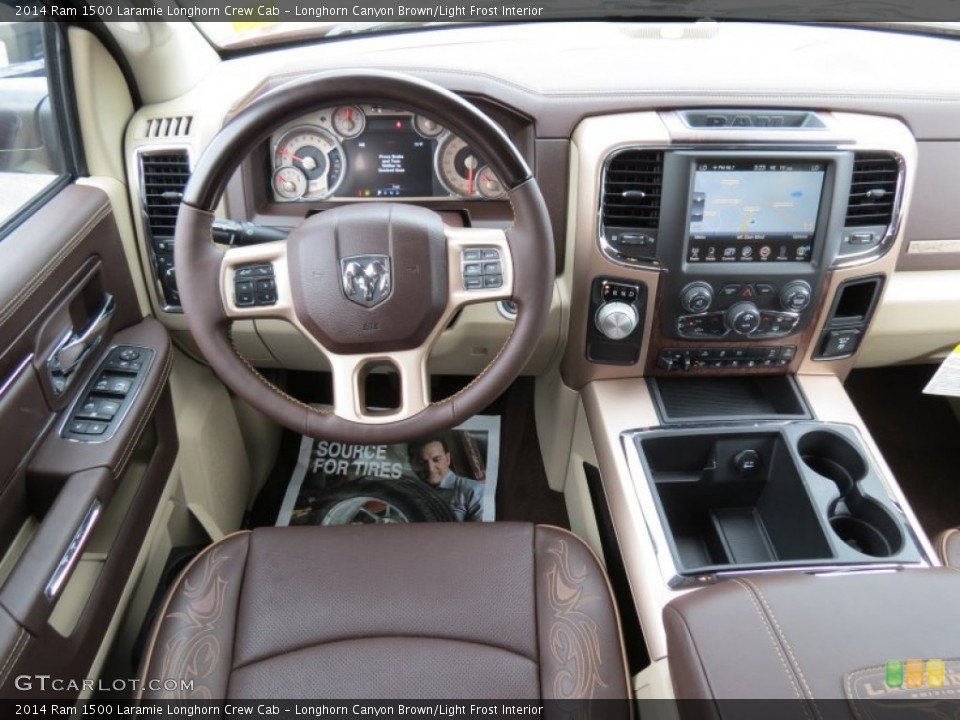 Longhorn Canyon Brown/Light Frost Interior Dashboard for the 2014 Ram 1500 Laramie Longhorn Crew Cab #87126960