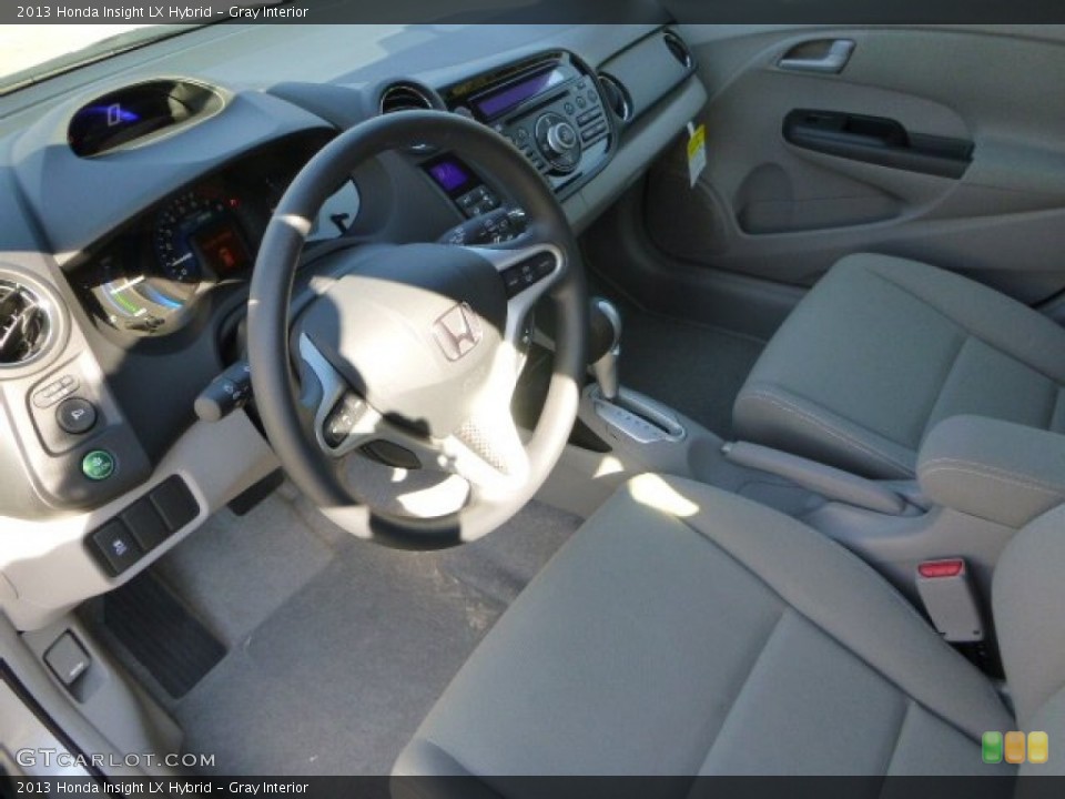 Gray Interior Prime Interior for the 2013 Honda Insight LX Hybrid #87127689