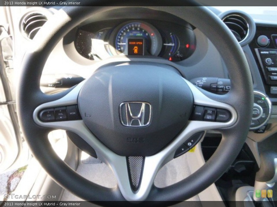 Gray Interior Steering Wheel for the 2013 Honda Insight LX Hybrid #87127731