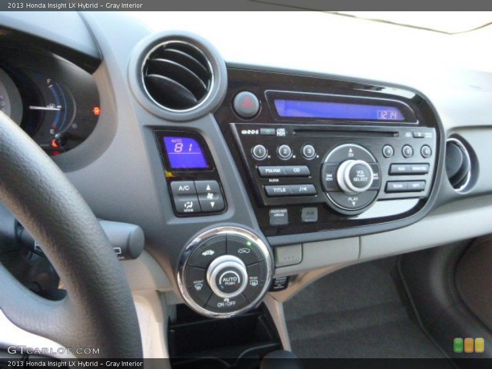 Gray Interior Controls for the 2013 Honda Insight LX Hybrid #87127752
