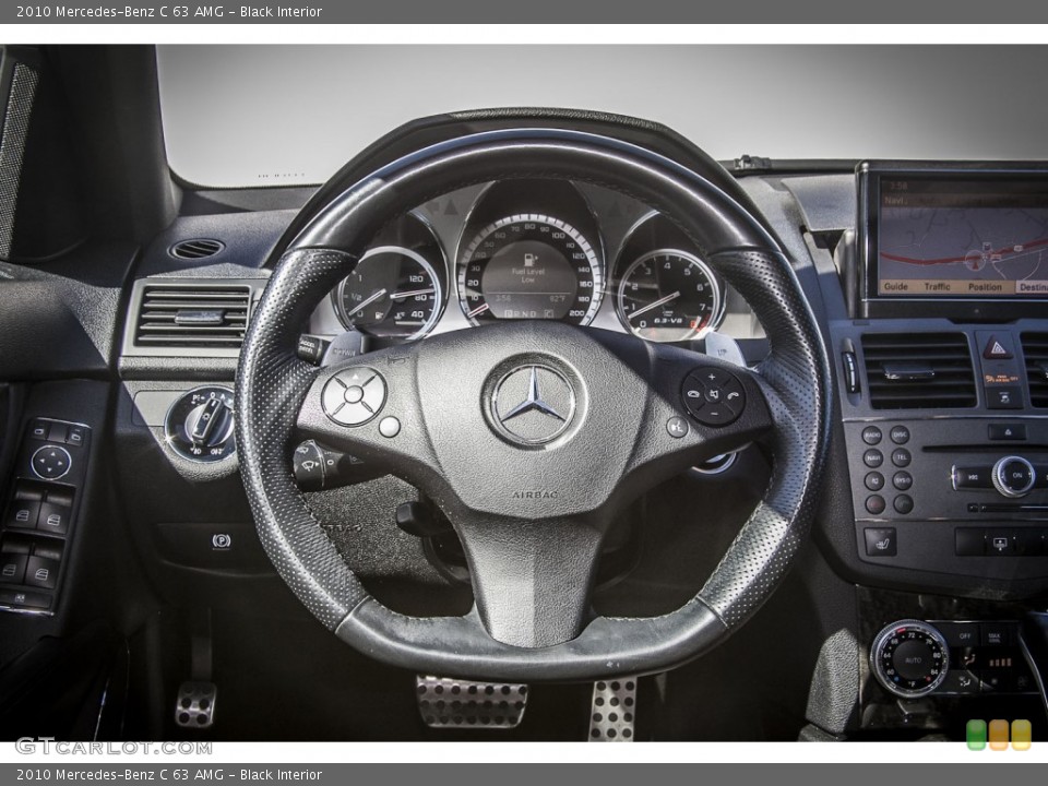 Black Interior Steering Wheel for the 2010 Mercedes-Benz C 63 AMG #87132876