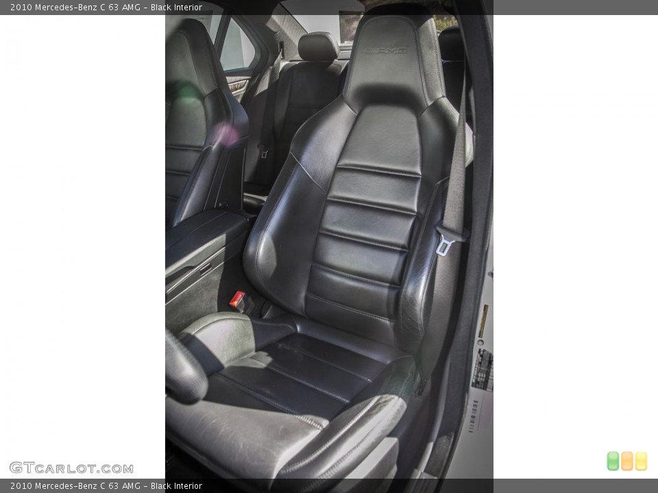 Black Interior Front Seat for the 2010 Mercedes-Benz C 63 AMG #87133178