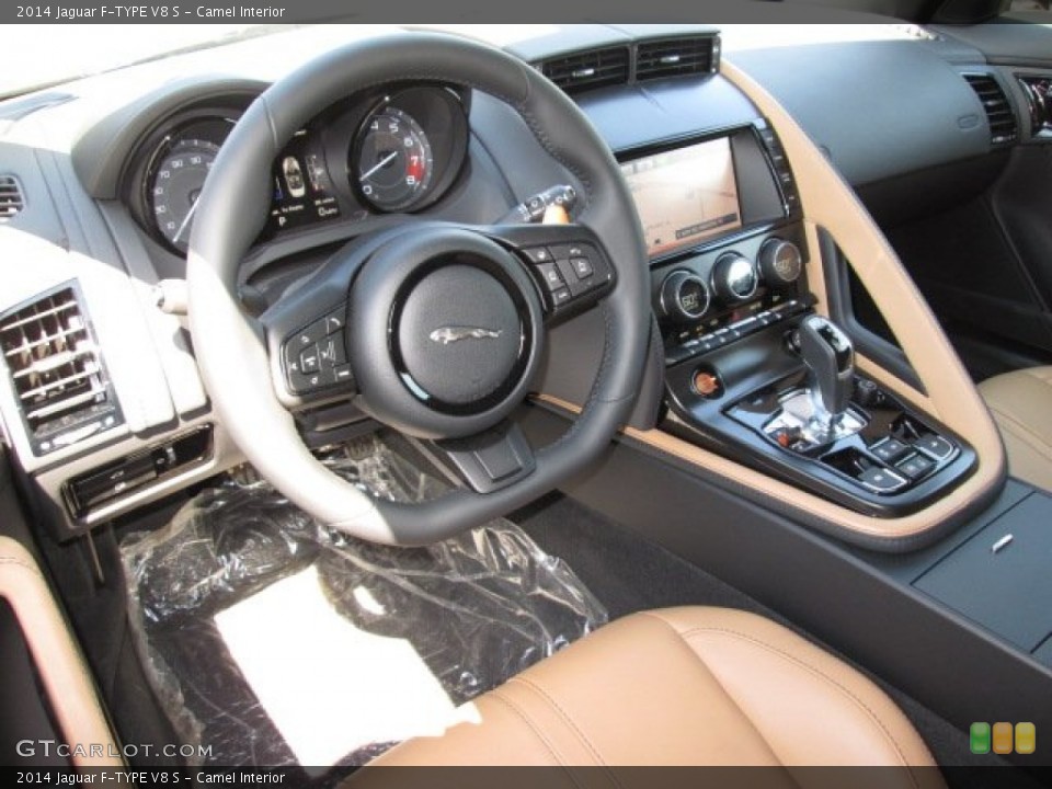 Camel Interior Prime Interior for the 2014 Jaguar F-TYPE V8 S #87135441