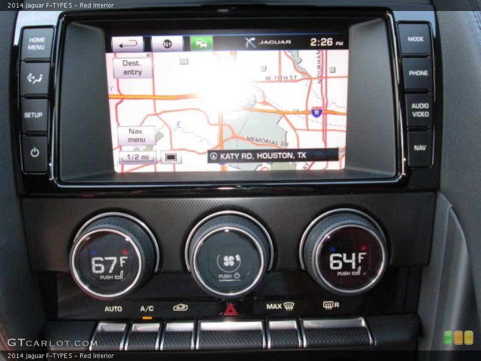 Red Interior Controls for the 2014 Jaguar F-TYPE S #87136425