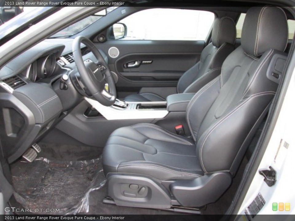 Ebony Interior Front Seat for the 2013 Land Rover Range Rover Evoque Pure Coupe #87137485