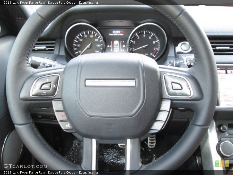 Ebony Interior Steering Wheel for the 2013 Land Rover Range Rover Evoque Pure Coupe #87137848