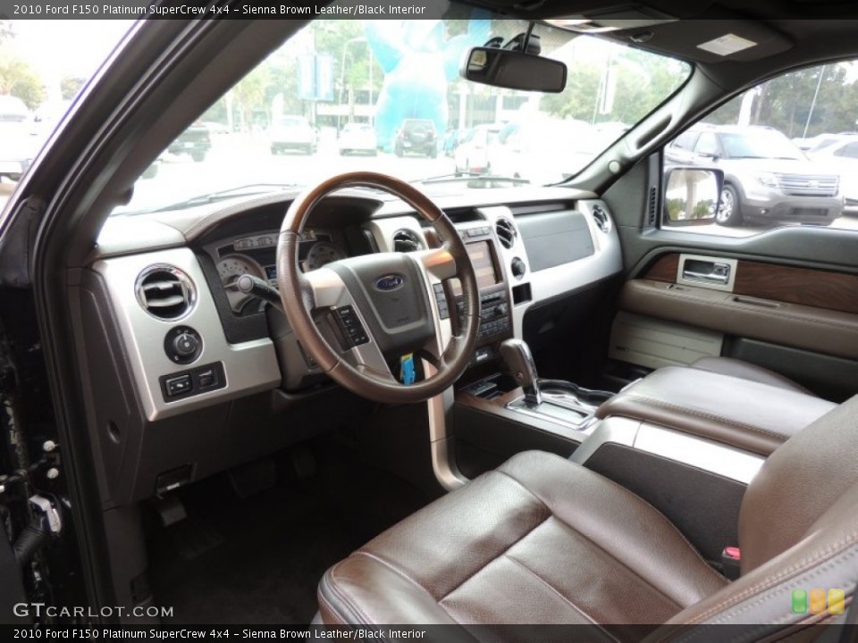 Sienna Brown Leather/Black Interior Photo for the 2010 Ford F150 Platinum SuperCrew 4x4 #87140310