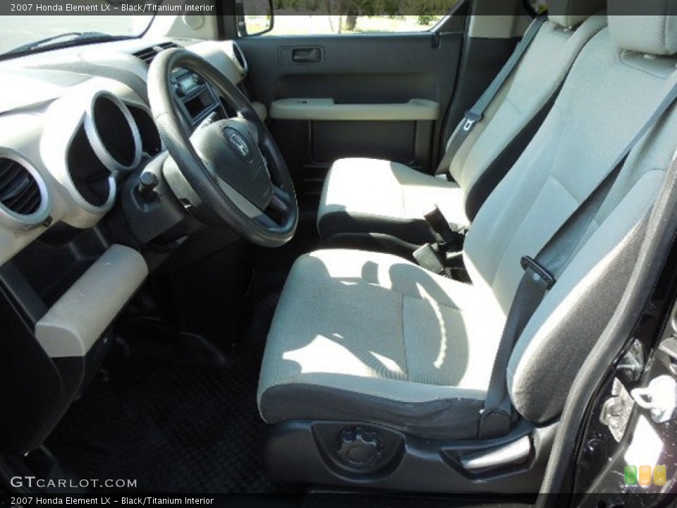Black/Titanium Interior Front Seat for the 2007 Honda Element LX #87145194