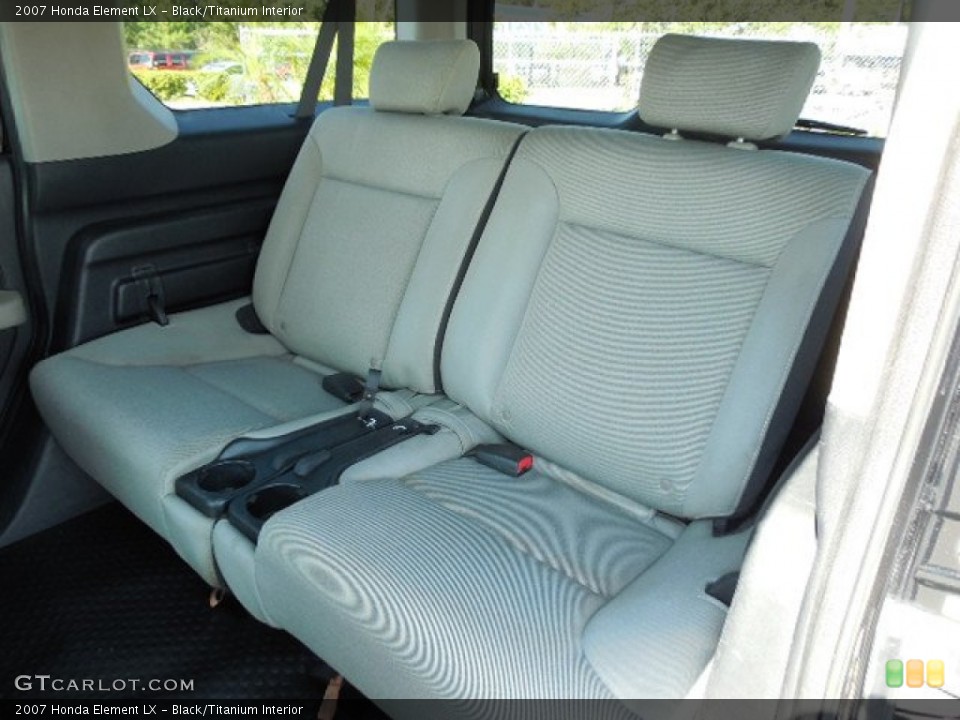 Black/Titanium Interior Rear Seat for the 2007 Honda Element LX #87145215