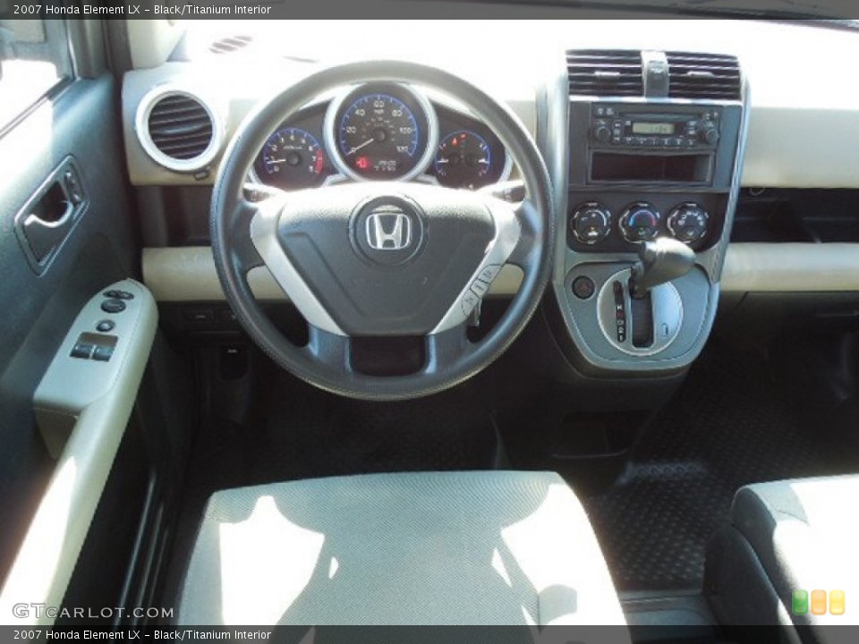 Black/Titanium Interior Dashboard for the 2007 Honda Element LX #87145236