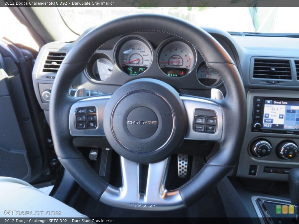 Dark Slate Gray Interior Steering Wheel for the 2012 Dodge Challenger SRT8 392 #87150552