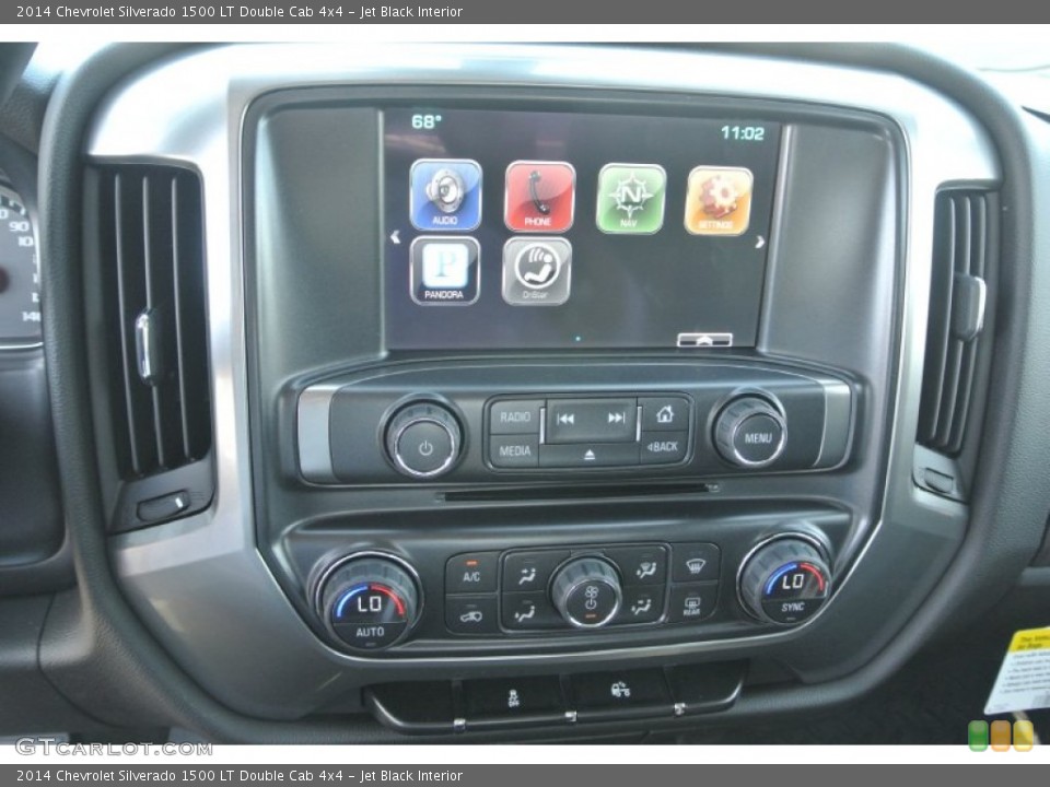 Jet Black Interior Controls for the 2014 Chevrolet Silverado 1500 LT Double Cab 4x4 #87155598