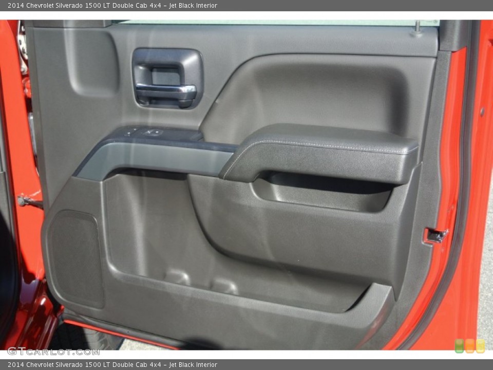 Jet Black Interior Door Panel for the 2014 Chevrolet Silverado 1500 LT Double Cab 4x4 #87155742