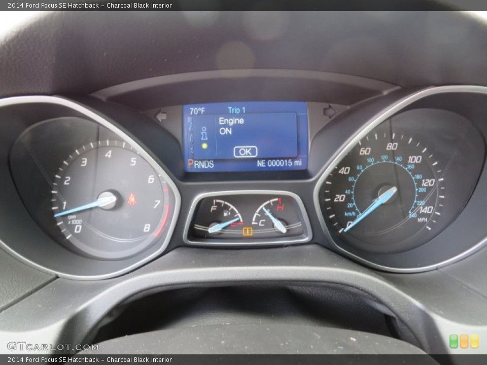 Charcoal Black Interior Gauges for the 2014 Ford Focus SE Hatchback #87163614
