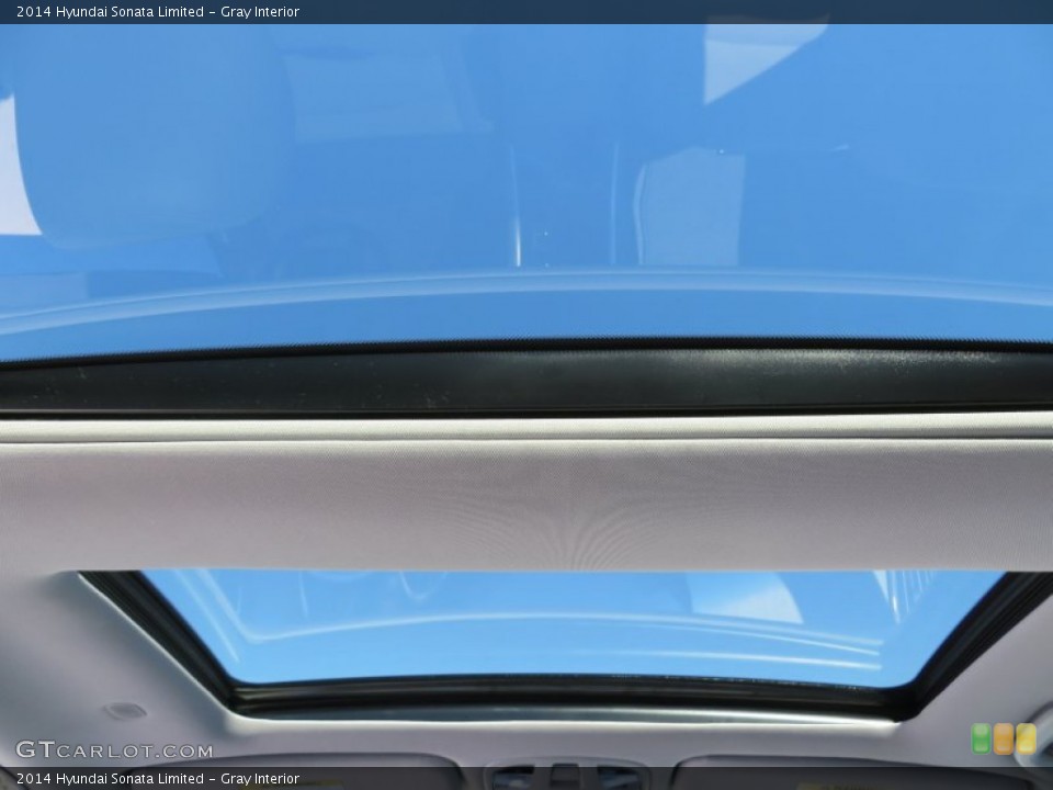 Gray Interior Sunroof for the 2014 Hyundai Sonata Limited #87164073