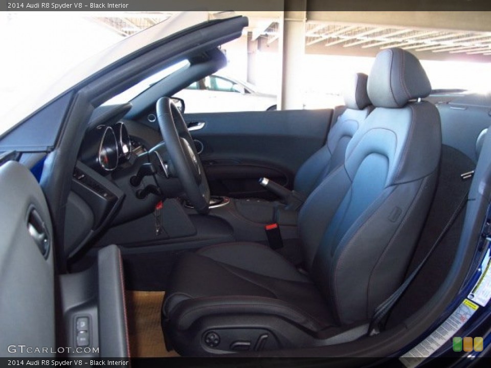 Black Interior Front Seat for the 2014 Audi R8 Spyder V8 #87166860