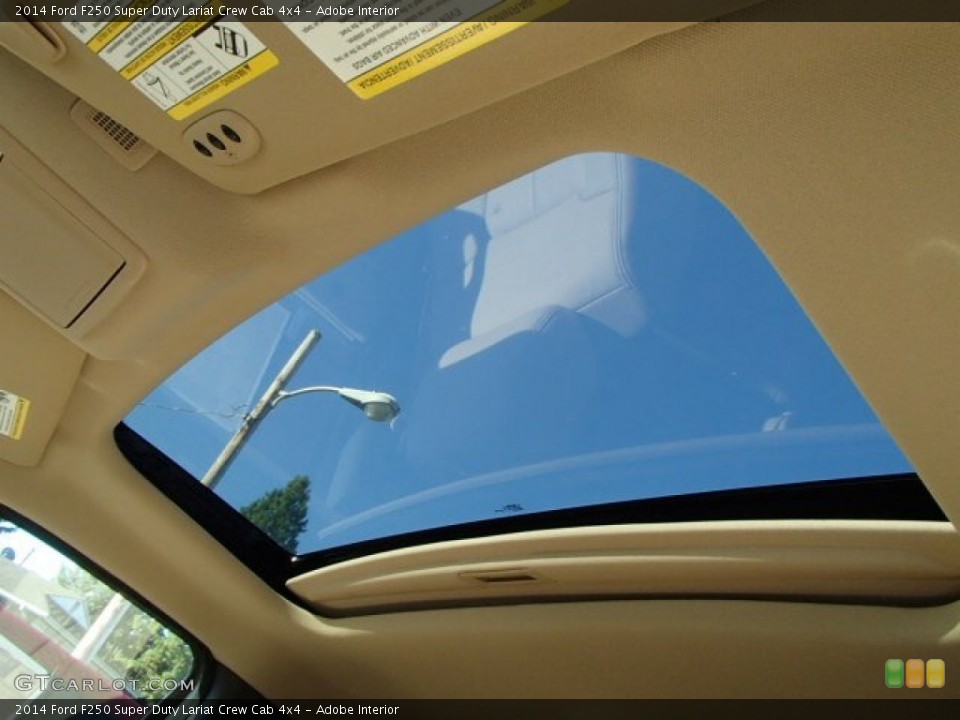 Adobe Interior Sunroof for the 2014 Ford F250 Super Duty Lariat Crew Cab 4x4 #87171659