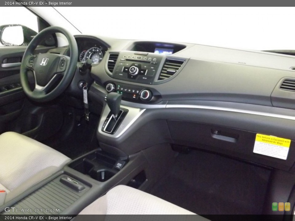 Beige Interior Dashboard for the 2014 Honda CR-V EX #87176469